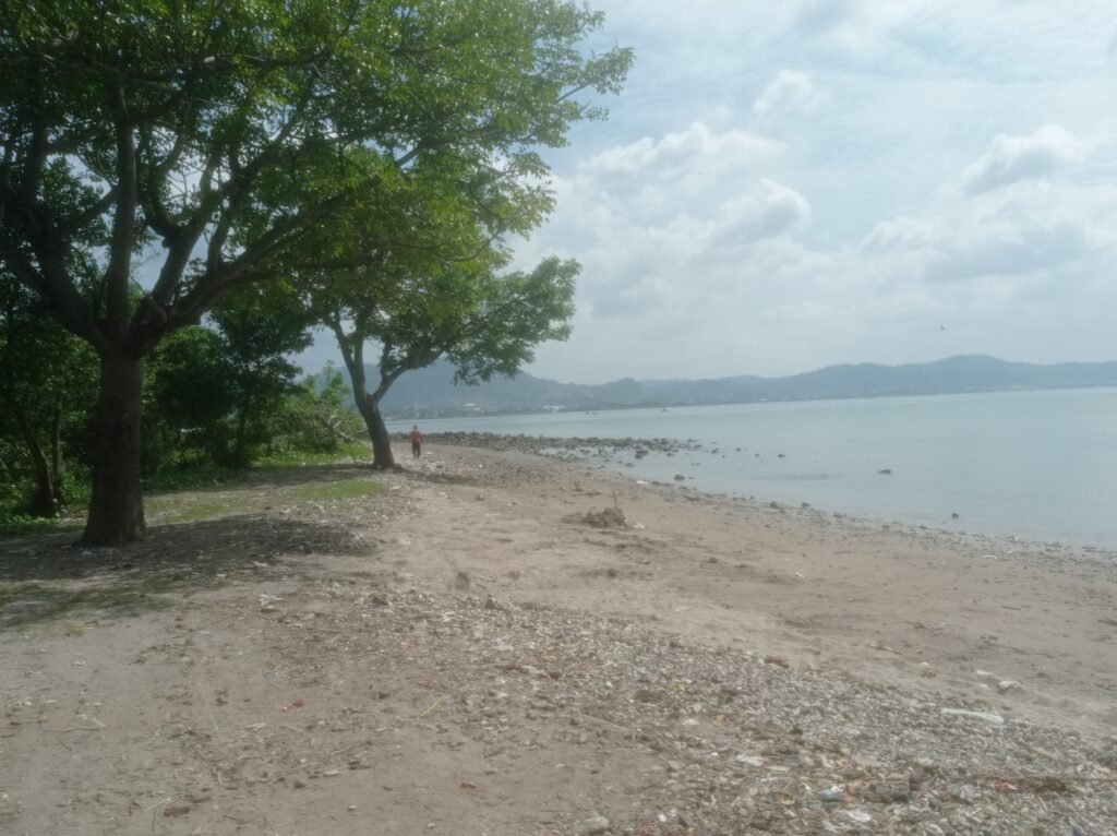 Pantai Ancolgen RT 46, Kelurahan Pesawahan, Kota Bandar Lampung, Kamis (05/01/2023) (Ahmad Amri)