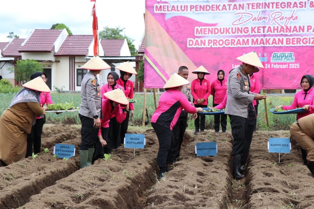 Polres Lampung Barat Launching Penguatan Program Pekarangan Lestari